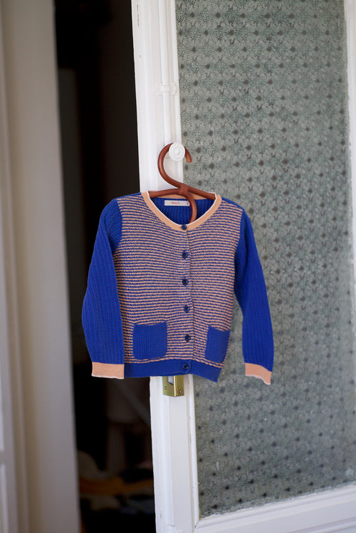 COBALT BLUE POCKET CARDIGAN