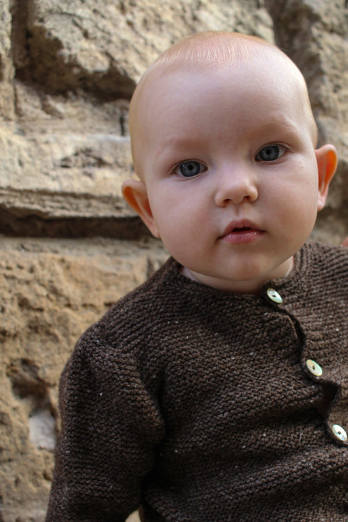 THE FONTAINE CARDIGAN - COCOA